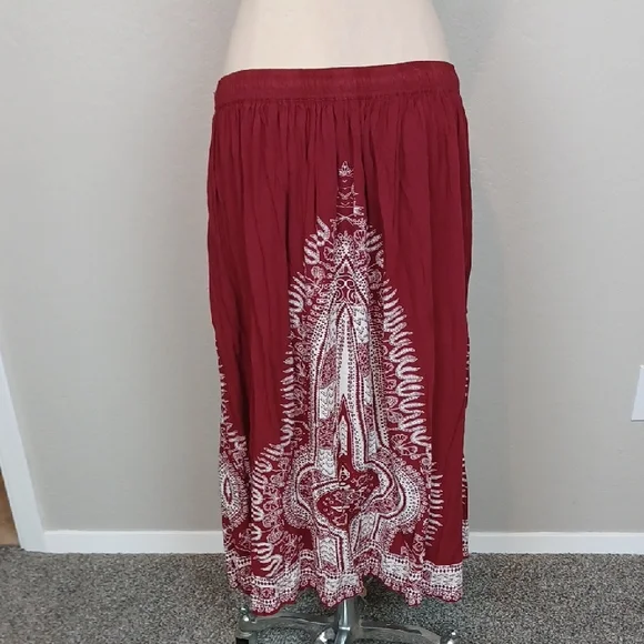 Gypsie Blu Indian Boho Maxi Skirt Size XL - Picture 4 of 7
